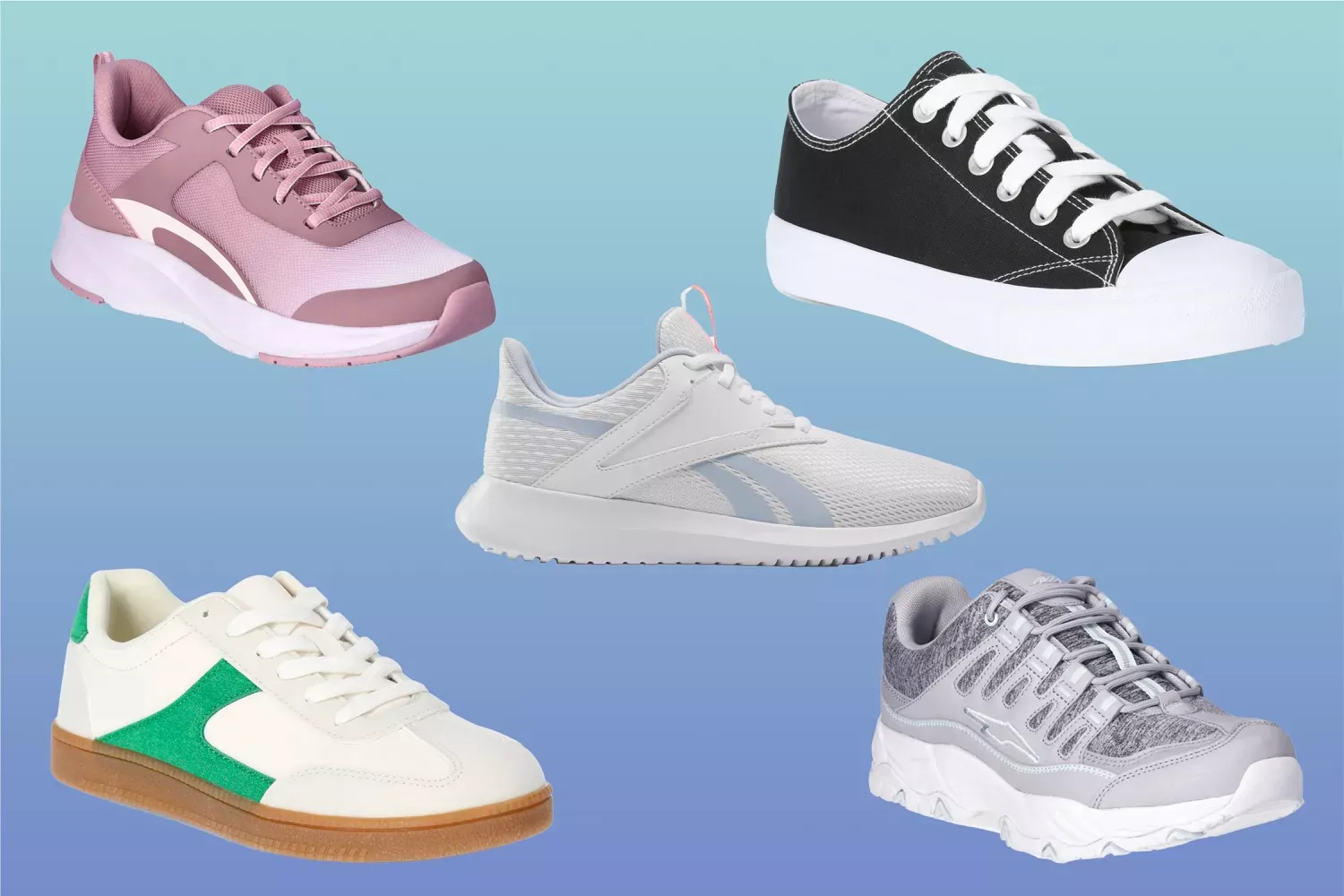 The 10 Best Walking Sneakers for Long Travel Days Start at $10 — Shop Skechers, Reebok, and More