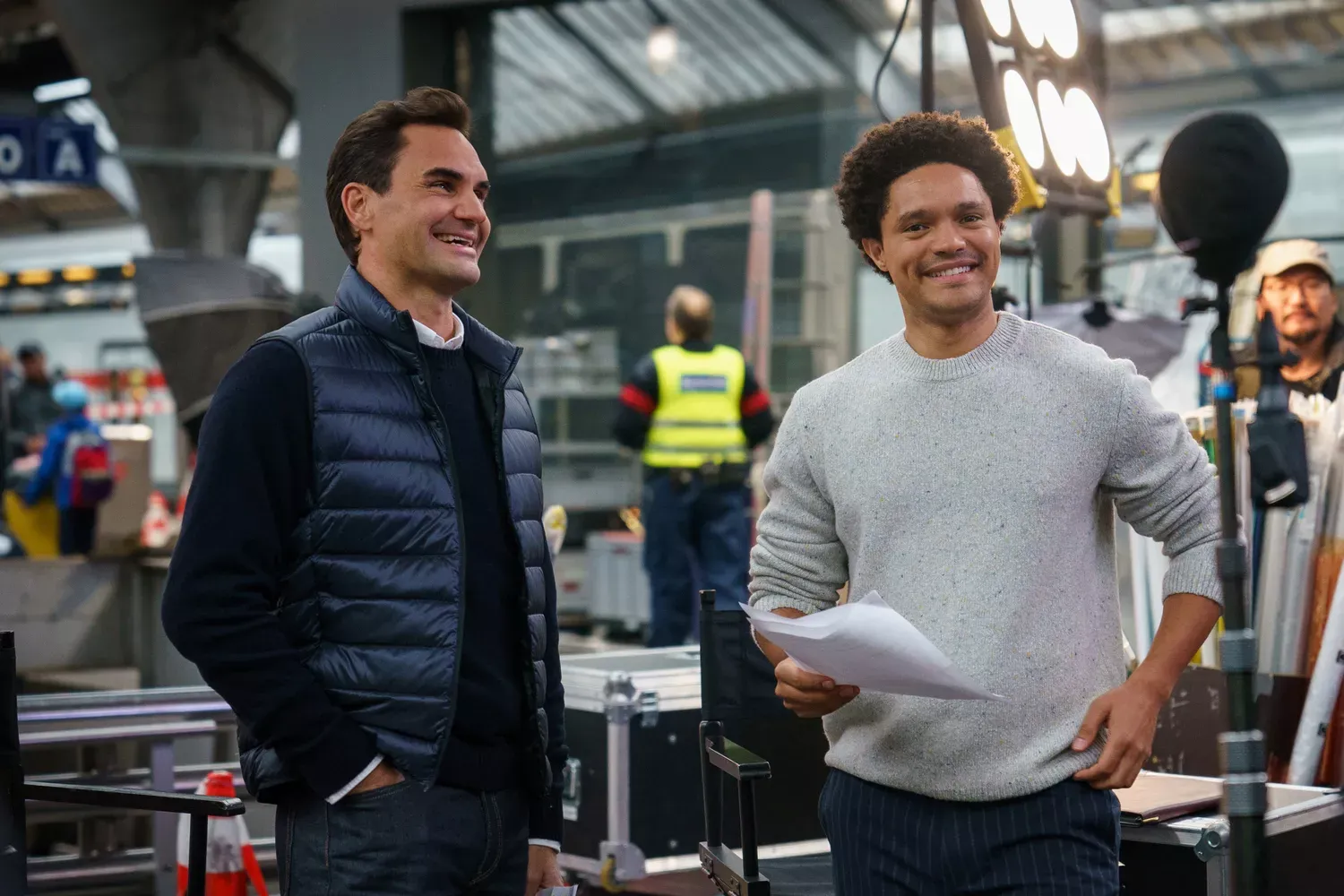 Watch Trevor Noah and Roger Federer Go on an Accidental Train Adventure Through Switzerland — and Win the Same Trip