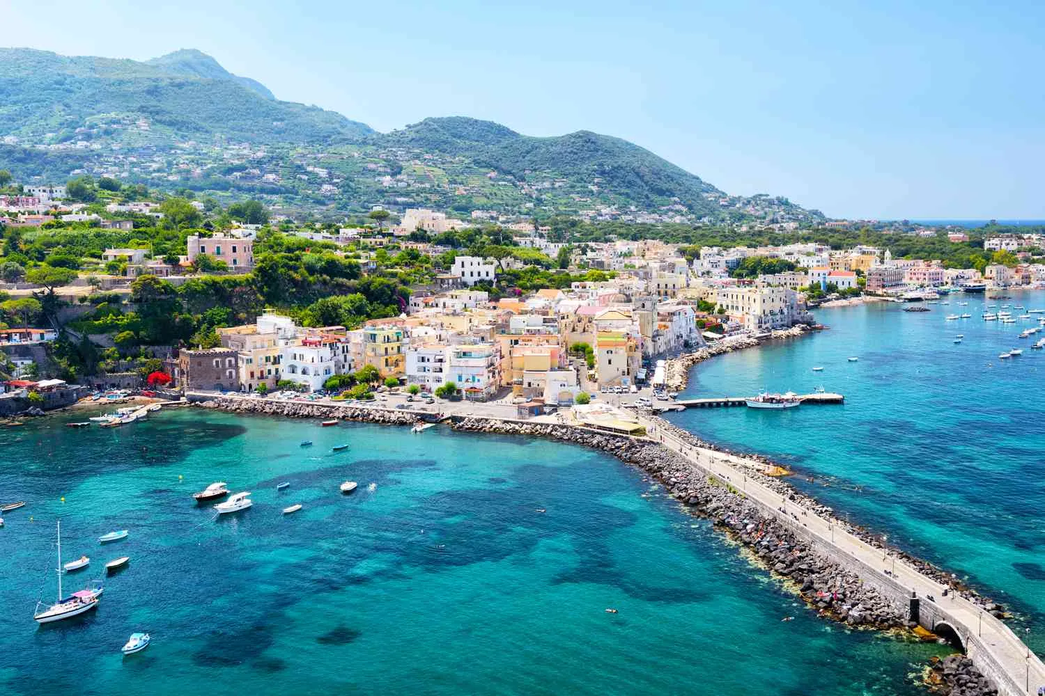 This Italian Island Near Capri Has an Ancient Castle, Thermal Hot Springs, and Luxe Boutique Hotels