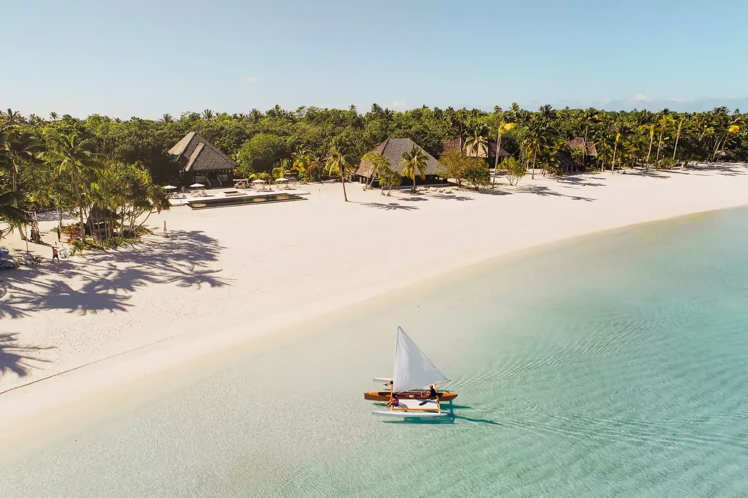 This Private Island in the Middle of the Pacific Is Surrounded by Some of the Clearest Waters You'll Ever See