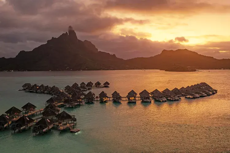 This New Hotel on Bora Bora Has the Largest Collection of Overwater Bungalows on the Island and a Private Beach